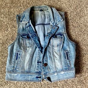 Denim Vest-American Eagle
